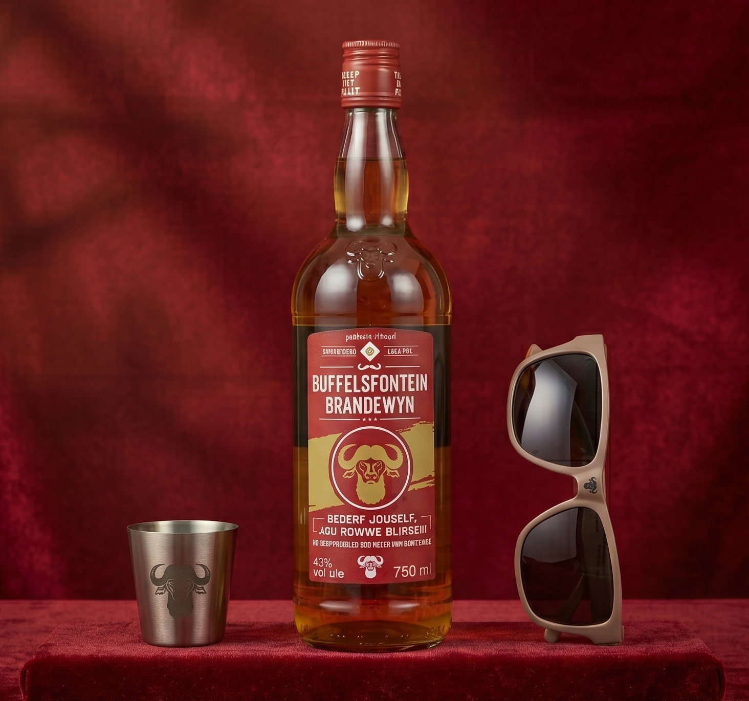 Buffelsfontein Brandewyn 750ml & Buffelsfontein Donderbrulle - Die Koos (UV400)