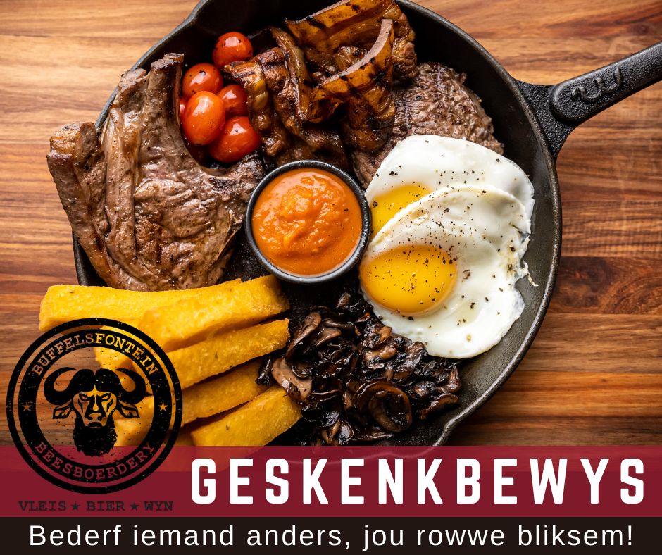 Buffelsfontein Beesboerdery Geskenkbewys